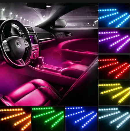 RGB Atmosphere Light For Cars & Bikes | 48 LED Bluetooth APP Control Atmosphere Light