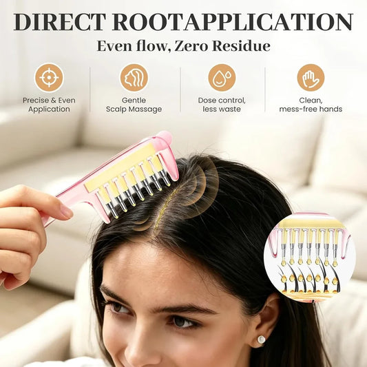 Scalp Oil Applicator Comb – Precision Hair Oiling Comb