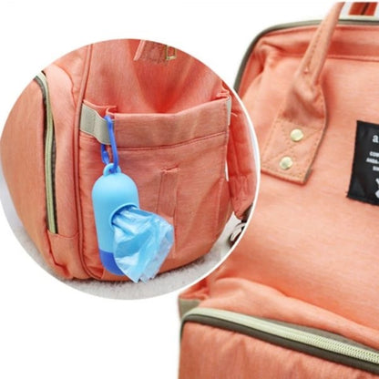 Disposable Baby Diapers Bag Box Kit - With Dispenser Lead Clip (Random Color)