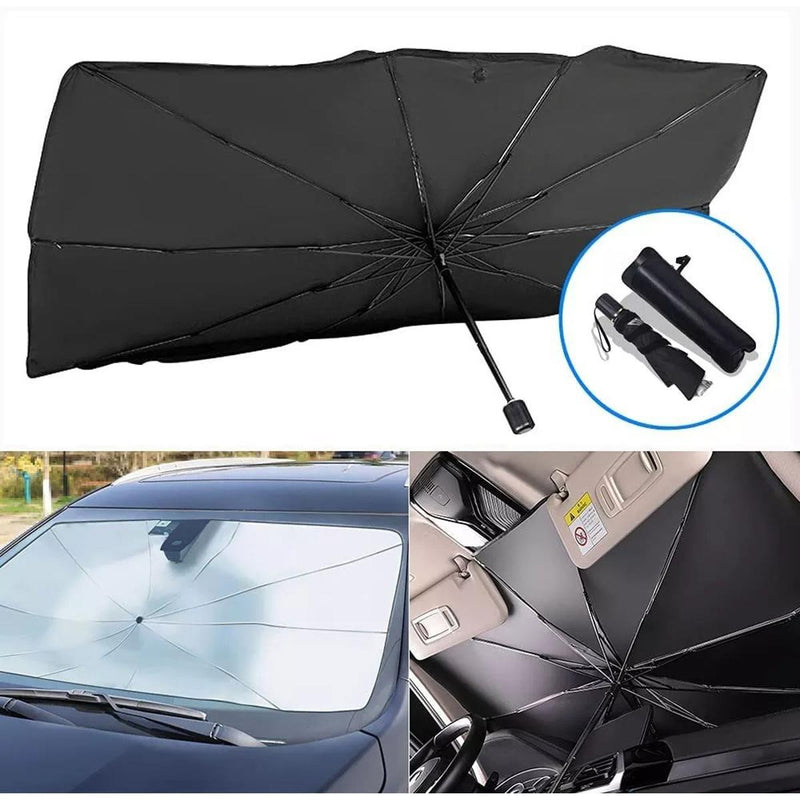 Foldable Car Windshield Sunshade Umbrella Heat Shield UV Protection For Front Windshield Interior Protection | Size 30cm