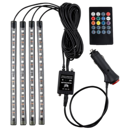 RGB Atmosphere Light For Cars & Bikes | 48 LED Bluetooth APP Control Atmosphere Light