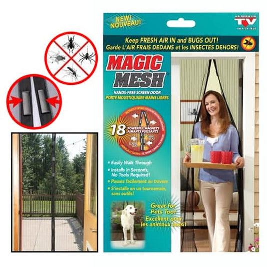 Magnetic Mosquito Mesh Door Curtain – Easy Install Fly & Insect Protection Screen