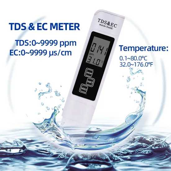 3 In 1 Tds+Ec+Temperature Meter
