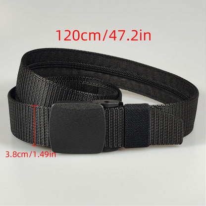 Men'S Travel Cash Anti-Theft Belt, Available with Secret Money Pocket, Men'S Belt Outdoor Sports Belt