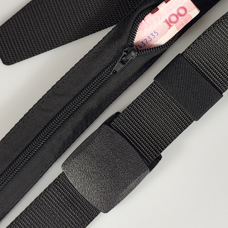 Men'S Travel Cash Anti-Theft Belt, Available with Secret Money Pocket, Men'S Belt Outdoor Sports Belt